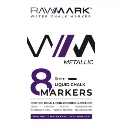 Rawmark Markery kredowe metaliczne 8 szt.