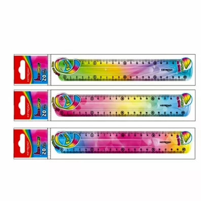 Keyroad Linijka elastyczna t�czowa 20 cm