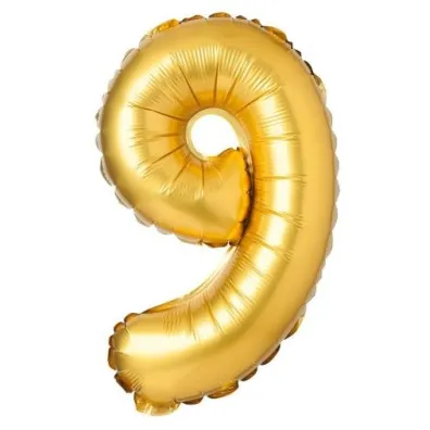 Arpex Balon foliowy matowy z�oty 9 69cm