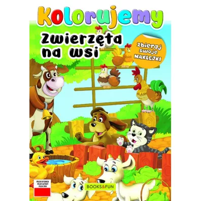 Zwierzeta na wsi. Kolorujemy