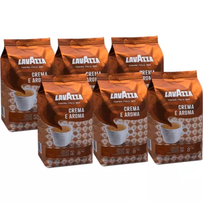 Lavazza Crema e Aroma Kawa ziarnista Zestaw 6 x 1 kg