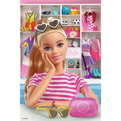 Puzzle 100 el. Poznaj Barbie Trefl