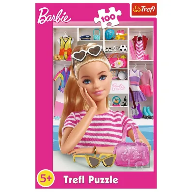 Puzzle 100 el. Poznaj Barbie Trefl