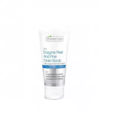 Bielenda Professional Face Program 2in1 Enzymatic Fine Grain Scrub enzymatyczny peeling drobnoziarnisty do twarzy z Papain� i Bromelain� 150 g