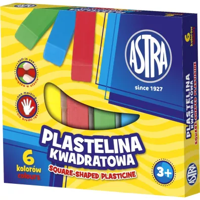 Astra Plastelina kwadratowa 6 szt.