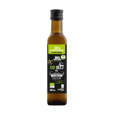 Big Nature Olej dla mczyzn toczony na zimno - suplement diety 250 ml Bio