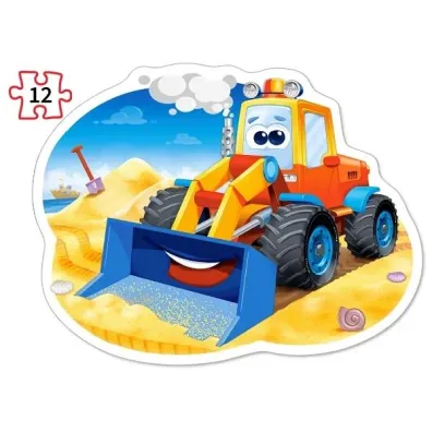 Puzzle maxi 4w1 - Pojazdy budowlane (8+12+15+20 el.) Castorland