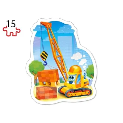 Puzzle maxi 4w1 - Pojazdy budowlane (8+12+15+20 el.) Castorland