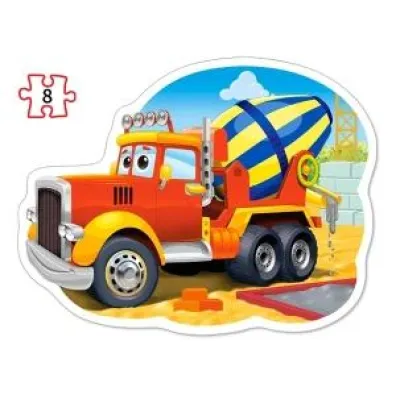 Puzzle maxi 4w1 - Pojazdy budowlane (8+12+15+20 el.) Castorland