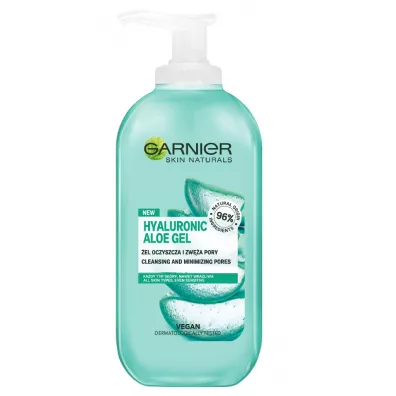 Garnier Hyaluronic Aloe Gel el oczyszczajcy do kadego typu skry 200 ml