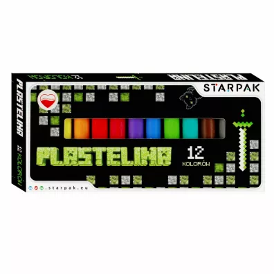 Plastelina 12 kolor�w Pixel Game STARPAK 536885 12 szt.