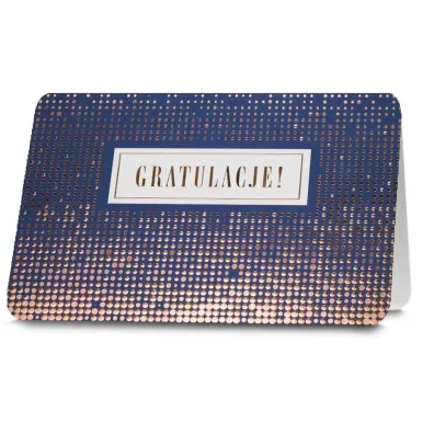 Pan Dragon Karnet B6 HM-200 Gratulacje, z�ote kropki - bez tekstu HM-200-2568