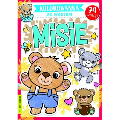 Misie. Kolorowanka ze wzorem