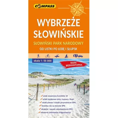 Mapa wodoodporna Wybrze�e S�owi�skie 1:55 000