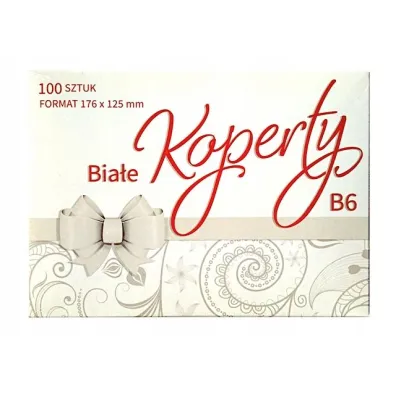 Pol-Mak Koperty bia�e KB6 176x125�100 szt. Og�lne zest. 523 Kolor - Bia�e