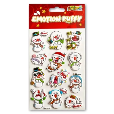 Penmate Naklejki puffy Emotion Snowmen