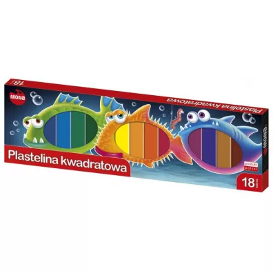 Mona Plastelina kwadratowa 18 szt.