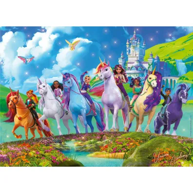 Puzzle dla dzieci 200 el. XXL Unicorn Academy Ravensburger