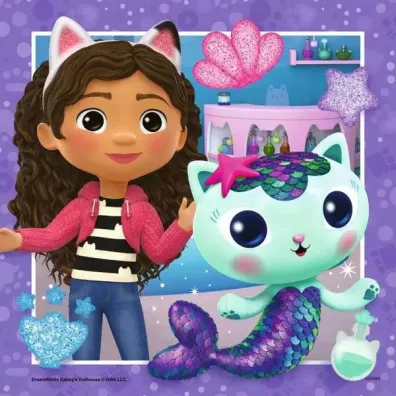 Puzzle 125 el. Koci domek Gabi Giant Ravensburger