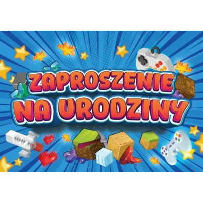 Yeku Zaproszenie Urodziny Zay Mini 10 szt.