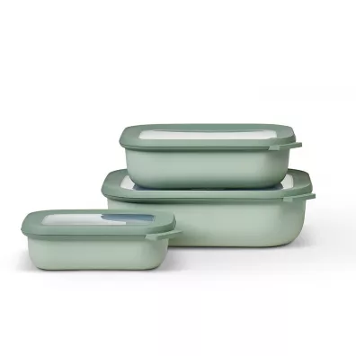Mepal Zestaw misek Cirqula prostoktna Nordic Jade 106270094700 500 ml + 1 l + 2 l