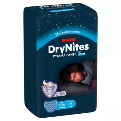 Huggies Pieluchomajtki na noc DRYNITES Boy 13+ (48-60 kg) 9 szt.