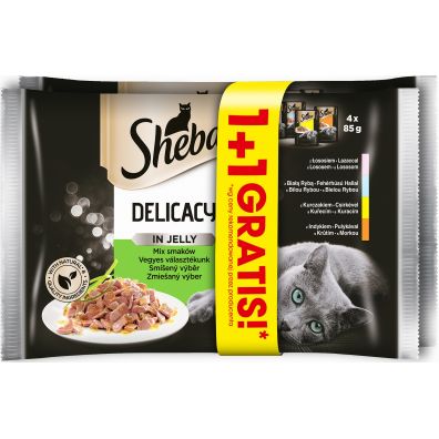 Sheba Delicacy in Jelly Mix Smaków - mokra karma dla kotów w galaretce 8 x 85 g