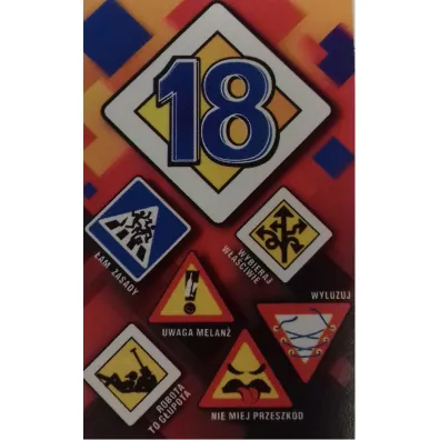 AbCard Kartka okoliczno�ciowa Urodziny 18 US06