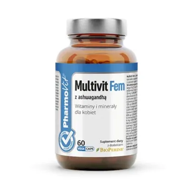 Pharmovit Multiwitamina (multivit fem z ashwagandh�) dla kobiet Suplement diety 60 kaps.
