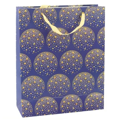 LeanToys Torebka prezentowa granatowa 32x26x12cm