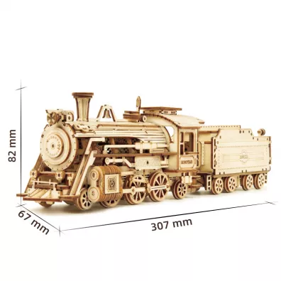 Drewniane Puzzle 3D - Lokomotywa Robotime