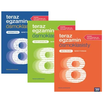 Pakiet Teraz egzamin �smoklasisty. Repetytorium 2025-2026: Matematyka, J�zyk polski, J�zyk angielski