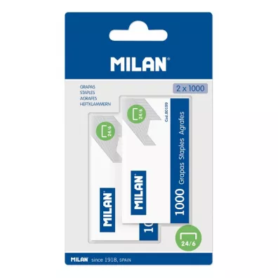 Milan Zszywki metalowe 24/6 2000 szt.