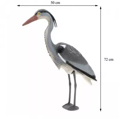 ProGarden Figurka ogrodowa Czapla 72 cm szary