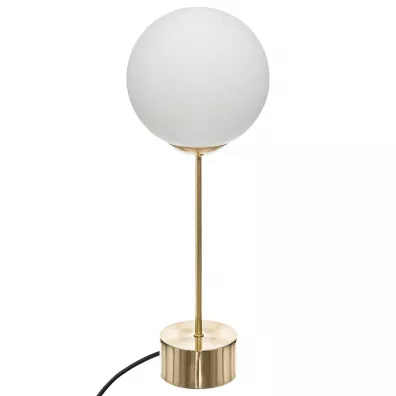 Atmosphera Lampka nocna Dris Gold szklany klosz