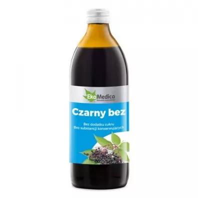 Eka Medica Czarny bez sok 99,7% - suplement diety 500 ml