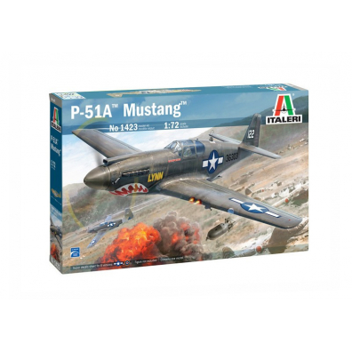 Model plastikowy P-51A Mustang 1/72 Italeri