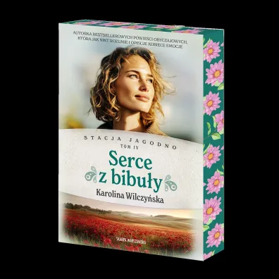 Stacja Jagodno. Serce z bibu�y (barwione brzegi) - Karolina Wilczy�ska