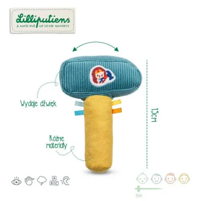 Grzechotka motek Jeyk Leon 3 m+ Lilliputiens
