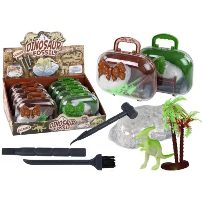 Wykopaliska Dinozaury w walizce mix LeanToys