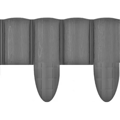Cellfast Palisada ogrodowa 4 Eco grafitowa 9,5 cm x 2,4 m