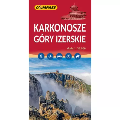Karkonosze G�ry Izerskie mapa skala 1 : 35 000