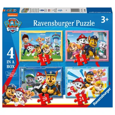 Puzzle 4w1 - Dru�yna Psi Patrol (12+16+20+24 el.) Ravensburger