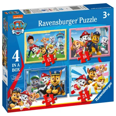 Puzzle 4w1 - Dru�yna Psi Patrol (12+16+20+24 el.) Ravensburger