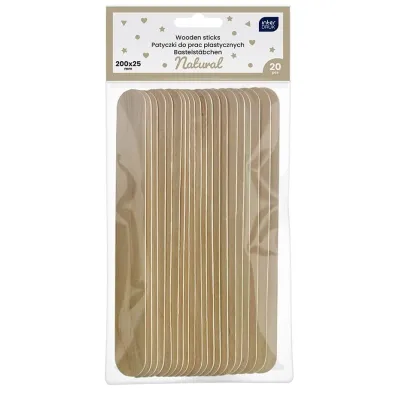 Interdruk Patyczki naturalne do prac plastycznych 200x25mm