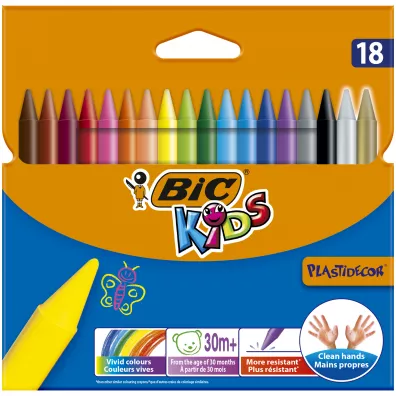 Bic Kredki �wiecowe Plastidecor 18 szt.