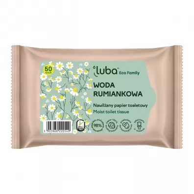 Luba Eco Family nawilany papier toaletowy z Wod Rumiankow 50 szt.