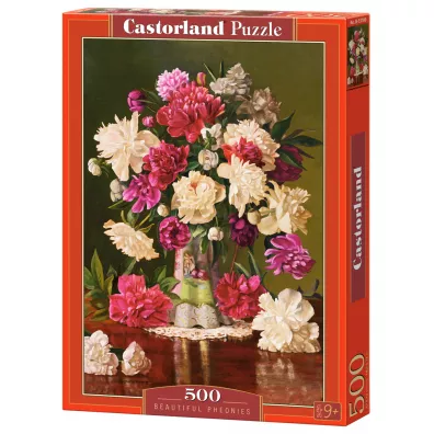 Puzzle 500 el. Beautiful Pheonies Castorland