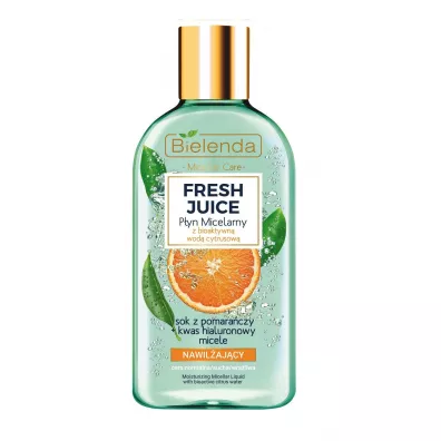 Bielenda Fresh Juice p�yn micelarny nawil�aj�cy z wod� cytrusow� Pomara�cza 500 ml