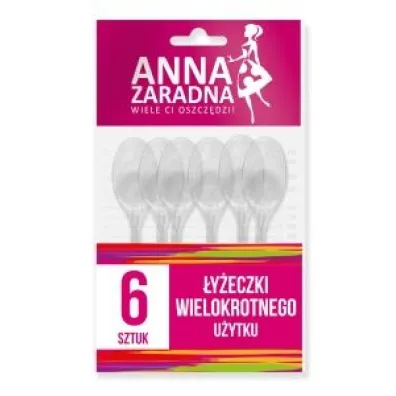 Anna Zaradna �y�eczki wielokrotnego u�ytku Picnic&party 6 szt.
